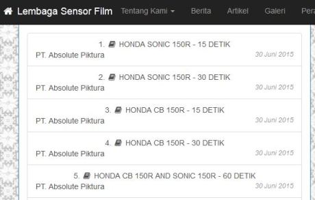 Iklan Honda Sonic 150R dan CB150R facelift 2015 lolos lembaga Sensor Film, indikasi kuat Lahir bareng