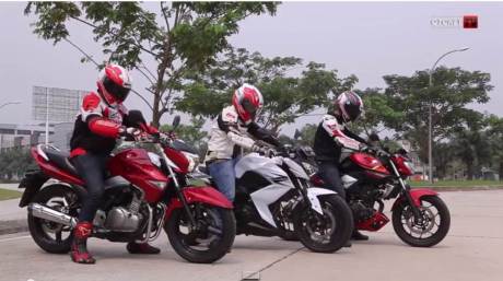 komparasi yamaha MT-25 VS suzuki Inazuma VS kaawasaki Z250