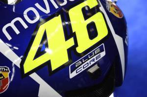 Logo Blue core nongol di Motor Rossi dan Lorenzo Motogp Jerman 2015 06&nbsp;pertamax7.com