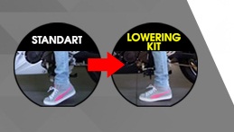 Lowering-Kit-yamaha R15 biar makin pendek kaki sampai tanah