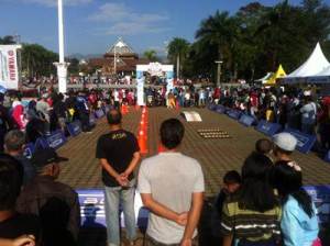 Pengunjung di Blue Core Yamaha Motor Show 2015 di Soreang Bandung&nbsp;(2)