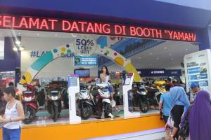 Selamat datang di booth Yamaha di Jakarta Fair&nbsp;2015