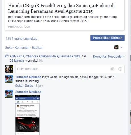 soft launching honda sonic 150R kepada komunitas honda CS1 pertamax7.com