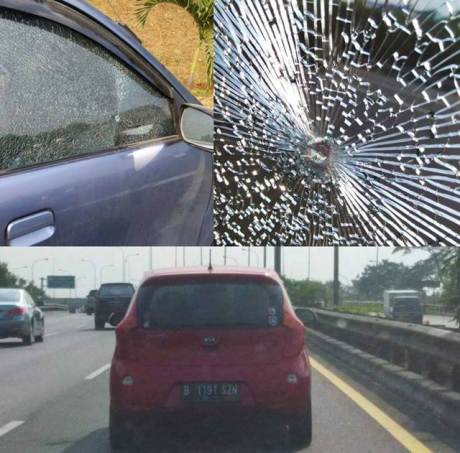 Sopir KIA Picanto Lepaskan Tembakan Karena Tak Terima di Salip XENIA di Tol JORR