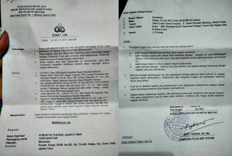 surat izin shooting social experiment perjuangan pejalan kaki