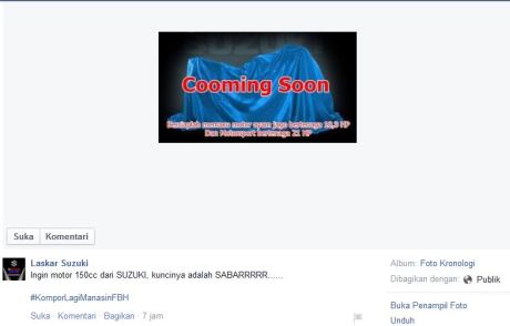 suzuki satria F bakal berpower 18,3 HP pertamax7.com