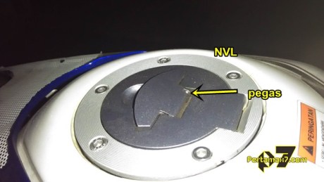 tutup tangki yamaha new vixion lightning pegas diluar
