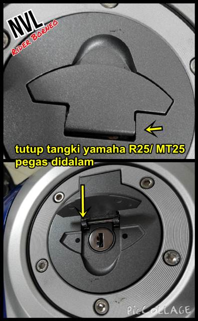 tutup tangki yamaha R25 lebih kuat dari Yamaha New Vixion lightning