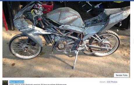 Wedyan..  Ninja 150 RR Ban Cacing modif Ala Kawasaki Ninja H2R 300 KPH mah Enteng  pertamax7.com