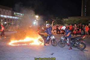 Aksi FreeStyle New Honda Sonic 150R Panaskan The Park Mall Solo Baru 04&nbsp;pertamax7.com