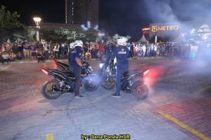 Aksi FreeStyle New Honda Sonic 150R Panaskan The Park Mall Solo Baru 08&nbsp;pertamax7.com
