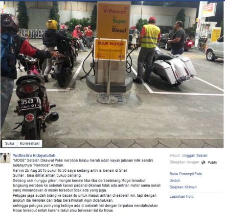 Aksi Mogeh Ogah Antri di SPBU ini lagi geger
