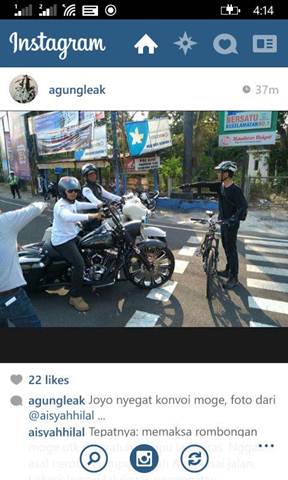 Aksi Pemberani Goweser hadang Mogeh di Jogja supaya tidak terobos lampu merah 00 pertamax7.com