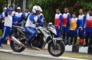 Astra Honda Safety Riding Instructor Competition 2015 di Palembang Hari Ketiga Uji Rem dan Keseimbangan 06&nbsp;Pertamax7.com
