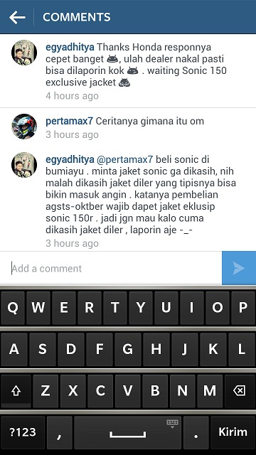 Beli Honda Sonic 150R bulan agustus sampai oktober 2015 berhadiah jaket ekslusif 02 Pertamax7.com