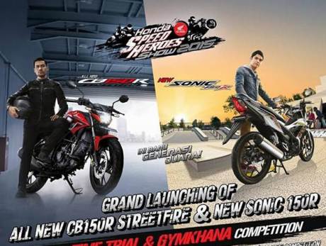 Grand Lauching All new Honda CB150R dan new Sonic 150R di 8 Kota besar, Catet Om pertamax7.com