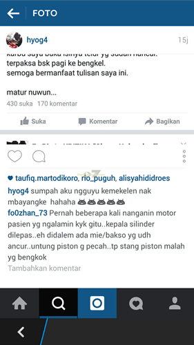 kala telur dan mie Bakso tersedot masuk ruang mesin 01 pertamax7.com