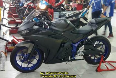 Modifikasi Yamaha MT-25 jadi yamaha R25 buat turun balap 01 pertamax7.com