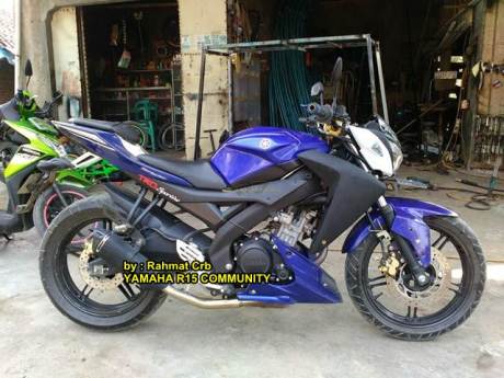 Modifikasi Yamaha R15 jadi telanjang Lampu Z250 replika bersayap New Honda Megapro 00 pertamax7.com