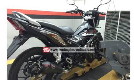New Honda Sonic 150R pakai knalpot R9 power naik 1,43 HP pertamax7.com
