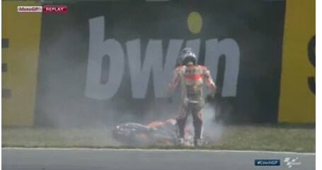 pedrosa crash motogp ceko 2015