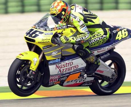 Rossi speed on honda NSR500