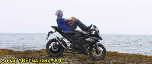 Aksi Yamaha R15 Libas Karang dan Air Laut Pantai Anyer, waspada karat 07&nbsp;pertamax7.com