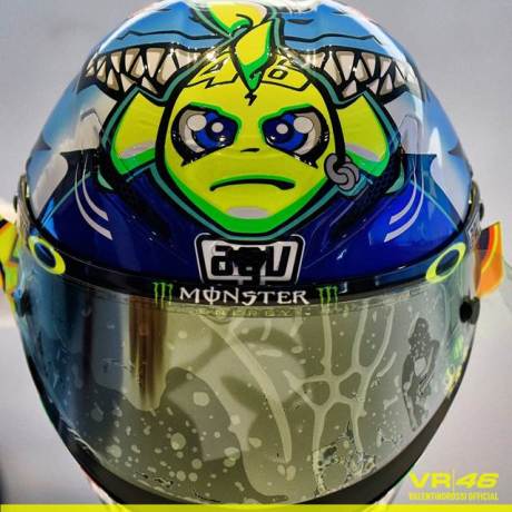 Detail Helm AGV Valentino Rossi Special Misano 2015, Hiu Garang siap menerkam 02 pertamax7.com