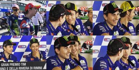 Dibalik Insiden Lorenzo VS Rossi di Kualifikasi motogp Misano 2015, sudah Clear tapi hangat