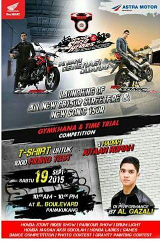 dj al gazali perform launching new honda sonic 150R makassar pertamax7.com
