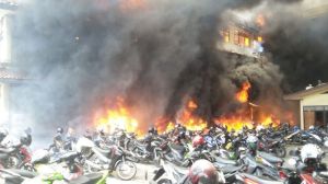 Gedung Mapolda Jateng Terbakar, banyak Motor Hangus 02&nbsp;Pertamax7.com