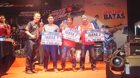 Gymkhana New Honda Sonic Medan diPadati 118 Starter hadiah mantabh 02 pertamax7.com