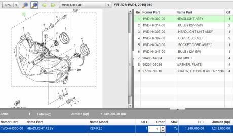 harga headlamp yamaha R25 pertamax7.com