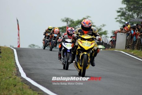 jupiter mx 150 juara kejurnas bebek 150 cc tasikmalaya race 1