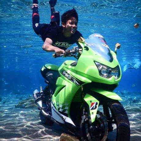 kawasaki ninja tenggelam di umbul ponggok klaten pertamax7.com