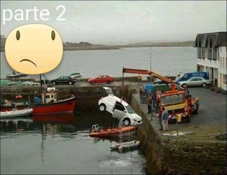 Mau Angkat Mobil Tercebur di Laut, sampai 3 Truck Crane turun tangan 06 Pertamax7.com