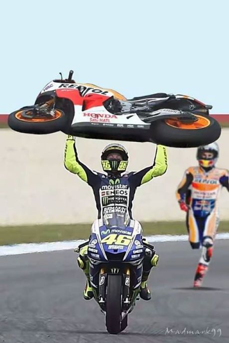 meme rossi gotong motor marquez pertamax7.com