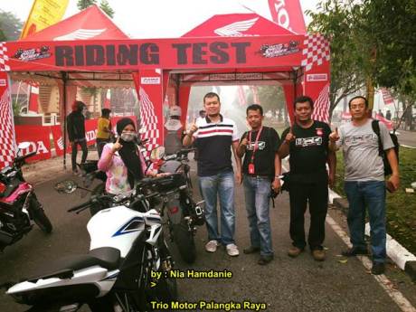 Meriahnya Grand Launching All New Honda CB150r dan New Sonic 150R di Palanka Raya 00 pertamax7.com