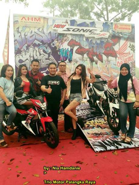 Meriahnya Grand Launching All New Honda CB150r dan New Sonic 150R di Palanka Raya 04 pertamax7.com