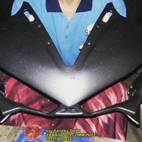 Modifikasi Yamaha R15 pakai headlamp Yamaha R2501 pertamax7.com