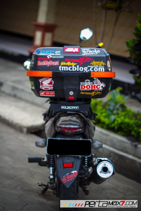 Mudahnya Pasang Braket geser Kucay di Honda Megapro plus Box Givi E20 Kuat mantabh 17 Pertamax7.com