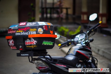 Mudahnya Pasang Braket geser Kucay di Honda Megapro plus Box Givi E20 Kuat mantabh 19 Pertamax7.com