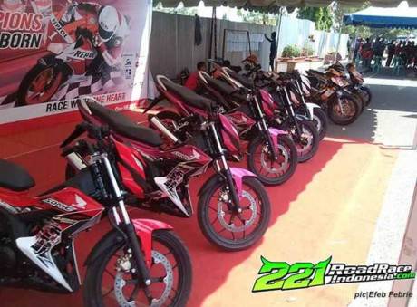 New Honda Sonic 150R standar kalahkan Yamaha Jupiter MX 150 dan Suzuki Satria F di Road Race Muara Enim 00 pertamax7.com