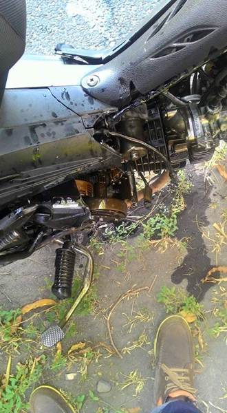 Ngilu Lihat Tabrakan Bebek vs Mobil ini, Sampai Mesin pecah 00 pertamax7.com