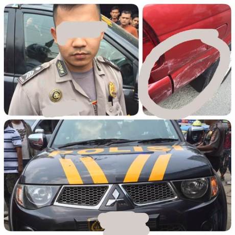 oknum Polisi Pakai Mobil Dinas tabrak warga sipil eh pake SIM Fotocopy, apa kata Divisi Humas Mabes Polri