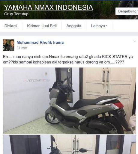 Setelah Beli, Baru Tahu Kalau Matic Premium Yamaha Nmax Nggak ada Kick Starter pertamax7.com