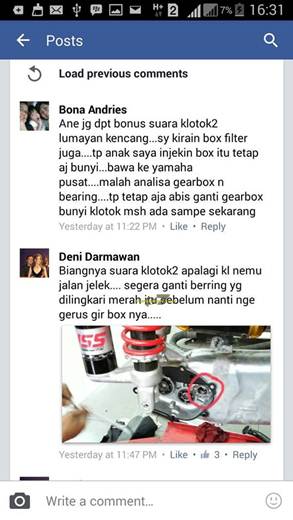 Yamaha NMax Klotok-klotok karena Bearing Oblak 00 pertamax7.com