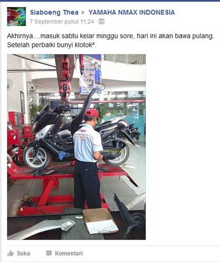 Yamaha NMax Klotok-klotok karena Bearing Oblak 02 pertamax7.com