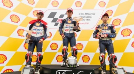 Andi Gilang Kibarkan Merah Putih di Ajang Balap Shell Asia Talent Cup Sepang 2015 Race 1