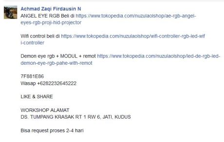 Keren Nih Setting Warna-warni LED Angel Eyes HID Projector Via Android pertamax7.com 1